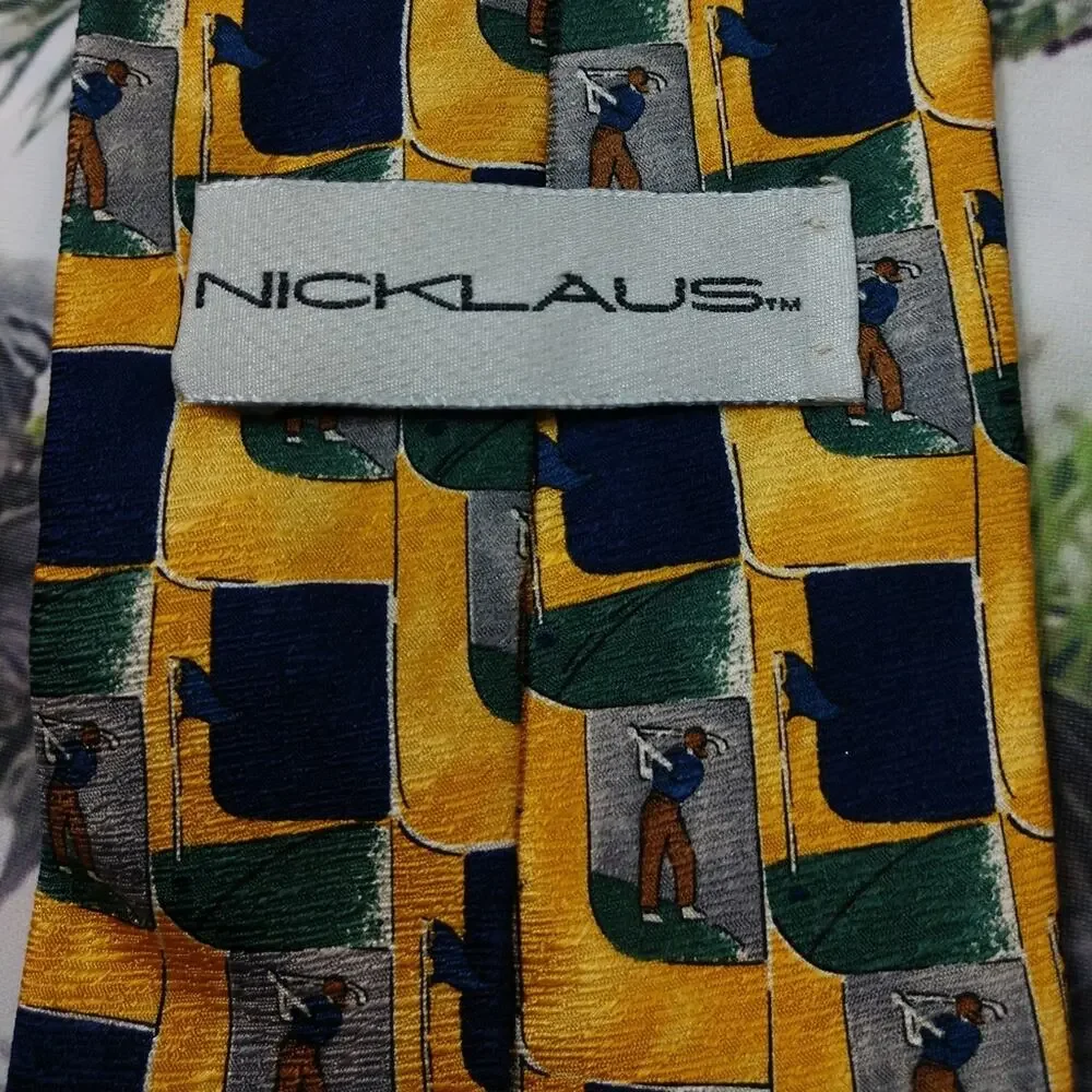 Mens Traditional Sport Silk Tie Collection Hilfiger Jack Nicholas Golf Hunt Club